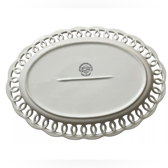 Large White 16” Decorative Dachshund Platter New - Picture 3 of 6